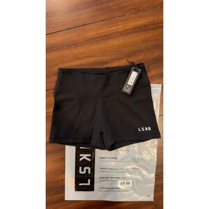 LSKD RXD Micro Short Tights Black Low-Rise 2" Athletic Shorts WTGH00016 NEW -S